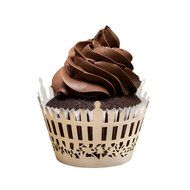Bride Cupcake Wrappers x 100pcs in shimmering ivory white. 22 different wraps to make your wedding or birthday... N22
