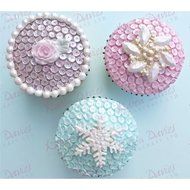 Sequins Cupcake Topper Mold by Karen Davies