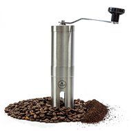 Most Consistent Hand Coffee Grinder &amp; Coffee Press - Ceramic Burr Manual Coffee Grinder fits in Aeropress N4