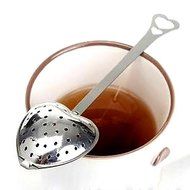 Autohome Tea Infuser Stainless Steel Strainer &amp; Steeper 2 Pack - Heart-shaped Chain N26
