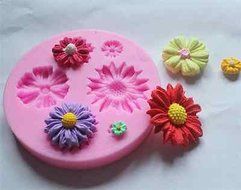 Silicone 3D Flower Fondant Cake Chocolate Sugarcraft Mold Decorating Tools DIY N7