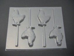 Rooster Chocolate Candy Lollipop Mold