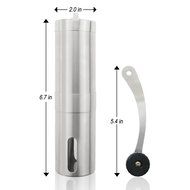 ONME Manual Coffee Grinder, Manual Coffee Grinder with Ceramic Blade, Stainless Steel Coffee Bean Mill N8