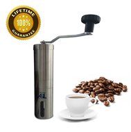 Coffee Grinder with Hand Crank | Manual Coffee Grinder. Hand Coffee Grinder With Free Coffee Grinder Brush + Bag... N8