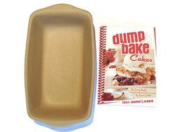 Rada Cutlery Stone Bakeware Bread/Meat Loaf Baker Pan Bundle With A Baking Recipe Book, This Pan is Perfect for...