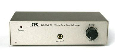 TCC TC-780LC SILVER Stereo Line Level Amp / Booster with iPod Jack N3