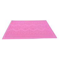FLY Cake Mold Big Flower Pattern Silicone Fondant Lace Embossed Mold,Pink N3