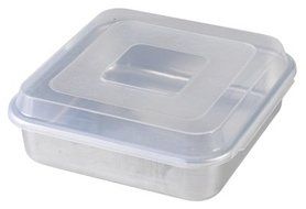 Nordic Ware 45803 Cake Pan With Lid, Aluminum, 9 x 9-In. Square - Quantity 4