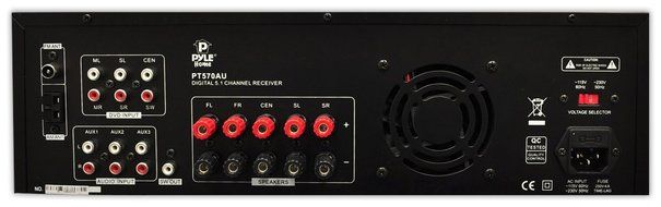 Pyle PT570AU 5.1-Channel Amplifier Receiver 350 Watts AM/FM Radio