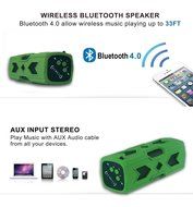 SinoPro Waterproof Dustproof and Shockproof Bluetooth 4.0 NFC Speaker with 3600mAh Battery Power Bank for Shower... N14