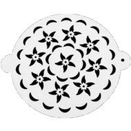 MAXGOODS Popular Round Flower Cake Spray Mode Crafts Mold Decor Transparent N2