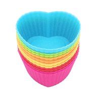 Silicone Baking Cups 12 Cupcake Muffin Liners Kids Bento Lunchbox Divider Accessories (Triangle) N2