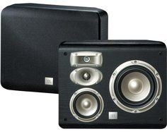 JBL L820 4-Way High Performance 6-inch Wall-Mountable Bookshelf Loudspeaker - Black (Pair) N2