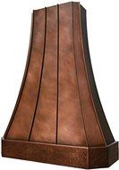 Copper Exhaust Range Hood (light, 30")