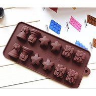 Y&amp;XL&amp;H Fashion Decorations Ice Chocolate Decorating Cake Tools Silicone Cake Mold Candy Jelly Modeling Mould (...