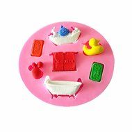 Yunko Baking Molds DOG DOGHOUSE BONE Mini Silicone Mold I Love Dogs Theme, Fondant Molds Sugar Craft Tools Chocolate... N5