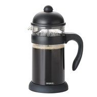 BonJour Coffee Unbreakable Plastic French Press, 33.8-Ounce, Hugo, Black