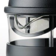 BonJour Coffee Unbreakable Plastic French Press, 33.8-Ounce, Hugo, Black N2