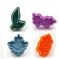 Y&amp;XL&amp;H Veined Plastic Plunger Cookie Cutter Set, Leaves Cookie Stamp/Mould Cupcake Biscuit DIY