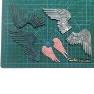 Funshowcase Assorted Size Angel&#039;s Wings Candy Silicone Mold for Sugarcraft, Cake Decoration, Cupcake Topper, Chocolate...