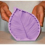 Silicone Mold, Fan Elm Leaf 6.5"