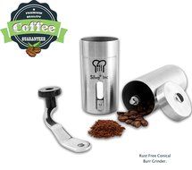 Silva Manual Coffee Grinder Set with Coffee Scoop, Brush and Extra Part - Hand Coffee Grinder l Manual Burr Grinder...