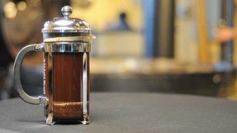 Barvinci 33 Oz (4 Cup) French Press Stainless Steel with Glass Caraffe
