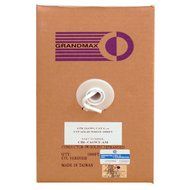 Grandmax CAT6 550MHz Shielded Solid Bulk Cable, 1000ft, STP Pull Box, CMR Rated, 100% Pure Copper, Multiple Colors... N9