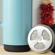 Ceramic French Press Coffee Press + Bonus Wooden Spoon (Carrot, 32 oz)