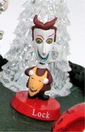 Nightmare Before Christmas 17 Piece Birthday Cake Topper Set Featuring 2&quot; to 3&quot; Cake Topper Figures of Lock, Shock... N8