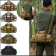 SB@Outdoor Camping Fishing Hunting Travel Hiking Fanny Pack Belt Bag Big Tablet Camera Bag Military Tactical Waist...