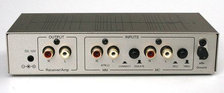 TCC TC-760LC SILVER MM/MC Phono Preamp w/Level Control; includes optional PREMIUM HIGH POWER AC Adaptor N4