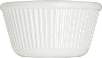 Carlisle S28702 Melamine Fluted Ramekin, 4-Ounce Capacity, 1.78" Height, White (Case of 48)