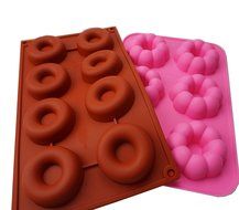 Bilipala 2 PCS Nonstick Silicone Donut Pan Pumpkin Cake Molds Muffin Cups Baking Tools N7