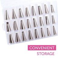 Cake Decorating Kit Includes Nozzle, Tips, Reusable Pastry Bags, Couplers and Cleaning Brush - Baking Tools for... N3