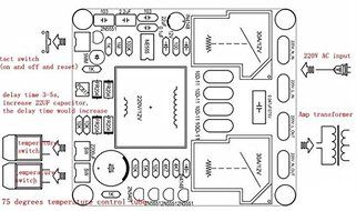 SHINA 110V Class A power Soft Start Delay Temperature Protection Board N6