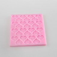 Sher Love Letters Shaped Fondant Cake Chocolate Silicone Mold, Decoration Tools Bakeware