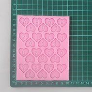 Sher Love Letters Shaped Fondant Cake Chocolate Silicone Mold, Decoration Tools Bakeware N2