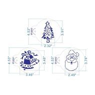 ART Kitchenware 6pcs/set Christmas Stencil Set for Cakes Sugar Decoration Cookie Mold Reusable Stencils for Painting... N2
