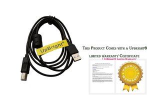 UpBright New USB Cable PC Laptop Data Cord For Zebra GC420 GC420T GC420d GC420-100510-000 GC420-200511-000 GC420...