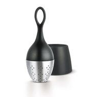 AdHoc Floating Tea Egg, Infuser with Stand, Ready to Use, Stainless Steel / Nylon Red, 13 cm, TE09 N9