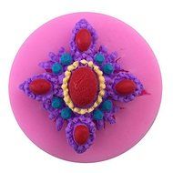 Y&amp;XL&amp;H Gems Style Flower pattern Candy Fondant Cake Molds For The Kitchen Baking Molds