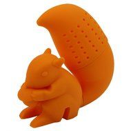 Kangnice&reg; Squirrel Tea Infuser Loose Leaf Strainer Herbal Spice Silicone Filter Diffuser (Orange) N4