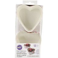 Wilton 415-2804 12 Count Valentine&#039;s Day Doodles Paper Bakeware, Pink