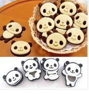 4pcs/set Panda Sandwich Cookies Cutter Mold Biscuit Bread Cake Pastry Mould Sugarcraft N2