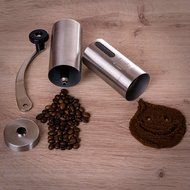 Mill Eco - Manual Coffee Grinder - Best Burr bean Grinder - Stainless Steel Adjustable, Portable, Hand grinder... N3