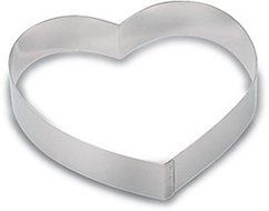Heart Shaped Cake Ring Heavy Duty Stainless Steel. 7&quot; diameter