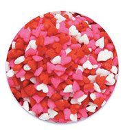 Oasis Supply Valentine&#039;s Hearts Sprinkle Quins, 8-Ounce, Red, White and Pink