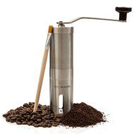Premium Manual Coffee Grinder | High Quality Adjustable Ceramic Burr | Professional Stainless Steel | Hand Crank...