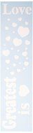 Clear Scraps CSSMBRGREATLOVE Border Stencils, 3&quot; x 12&quot;, Greatest Is Love, Blue